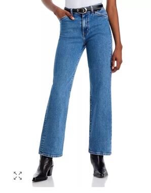 RE/DONE The Westley High Rise Ankle Jeans Blue Mere 28
